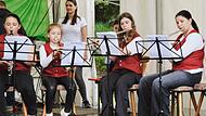 Die Gruppe Jugendklänge der Musikvereinigung Wartmannsroth.