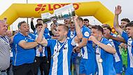 Glückliche Gewinner: In der abgelaufenen Saison siegte der FV Illertissen im Toto-Pokal. BFV