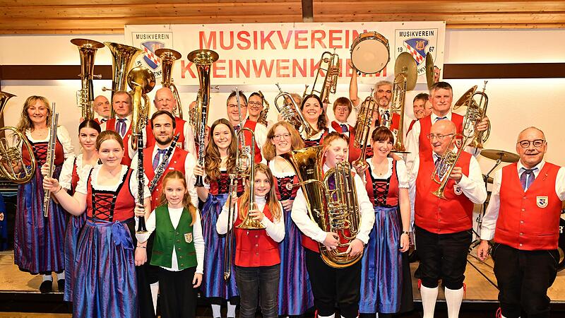 Gute Laune beim Musikverein Kleinwenkheim.