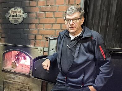 Christian Merz in der Brauerei Spezial in Bamberg