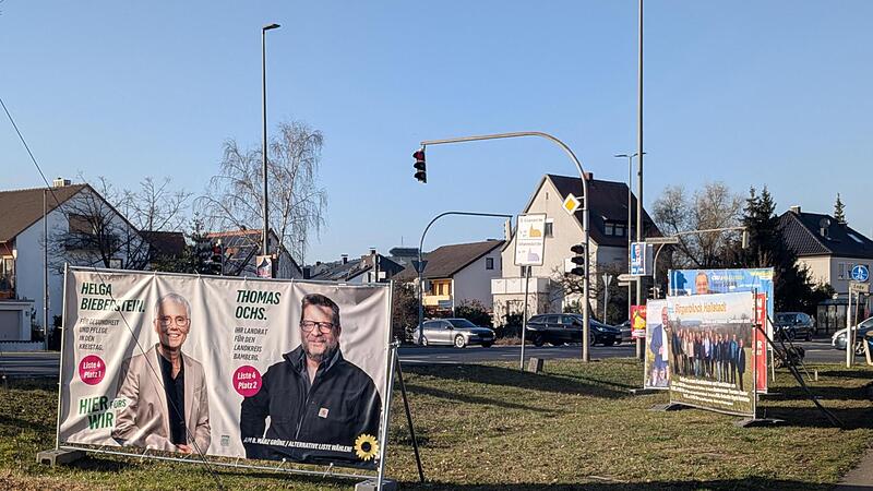 Plakate Kreistagswahl Hallstadt