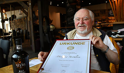 Manfred Str&ouml;hlein aus Kulmbach wurde vom Deutschen Rekordmeister ausgezeichnet.