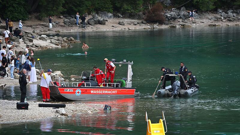 Nach dem Badeunfall auf dem Eibsee mit zwei Vermissten