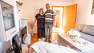 Doris Kretter und ihr Lebensgef&auml;hrte Andreas Baumgart vermieten eine Wohnung an Monteure und Ferieng&auml;ste. Dort haben sie fast alles selbst hergerichtet.