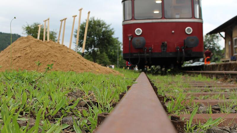Spatenstich am Bahnhof in Rupboden: Nach sechs Jahren Vorplanungen geht es nun endlich mit dem Umbau los.