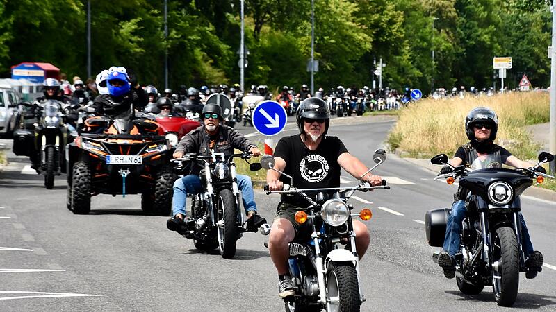 Am Samstag, 5. Juli 2025, treffen sich wieder tausende Motorradfahrer zu einer Korsofahrt zugunsten der Hospizarbeit f&uuml;r Kinder- und Jugendliche in Bamberg.