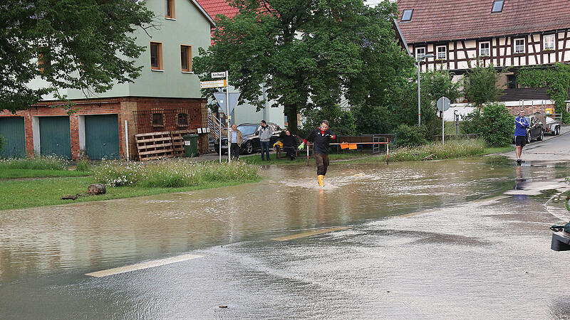 Überschwemmungen im Landkreis Coburg