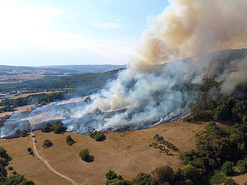 Waldgebiet von Brand in Waldaschaff betroffen Waldgebiet von Brand in Waldaschaff betroffen