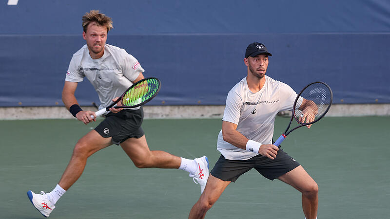 Stehen erstmals gemeinsam in einem Grand-Slam-Finale: Kevin Krawietz (links) und Tim P&uuml;tz.