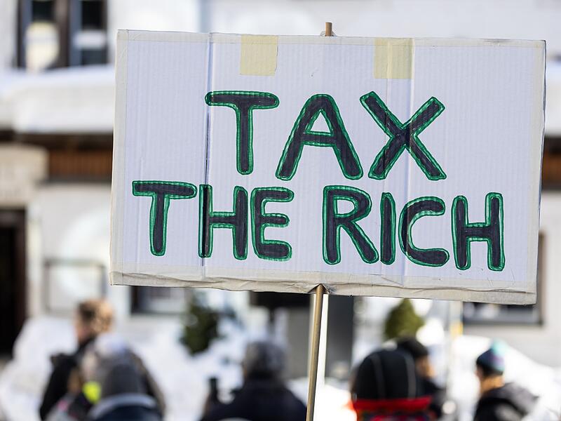 Demonstration beim WEF