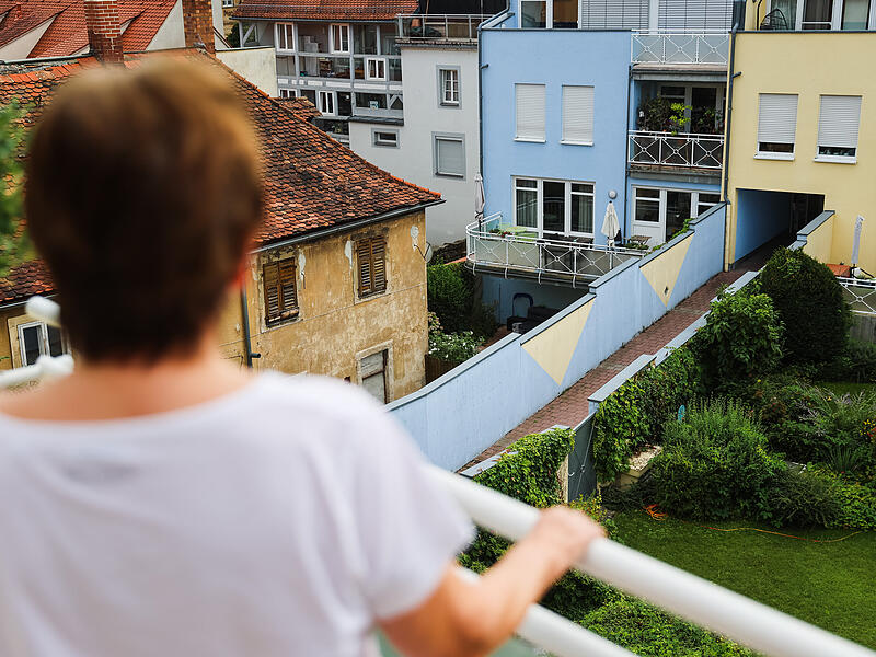 Anwohner in Bamberg sperren Durchgang in der Innenstadt