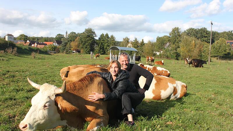 Gerhard Willner und Anna Shchurova wollen mit ihren innovativen Fleisch-,K&auml;se- und Milchprodukten neue Wege gehen.