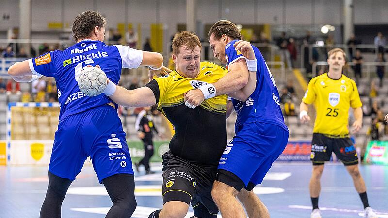 Nils R&ouml;ller (Mitte) legte sich gegen Balingen-Weilstetten wie seine Teamkollegen m&auml;chtig ins Zeug.