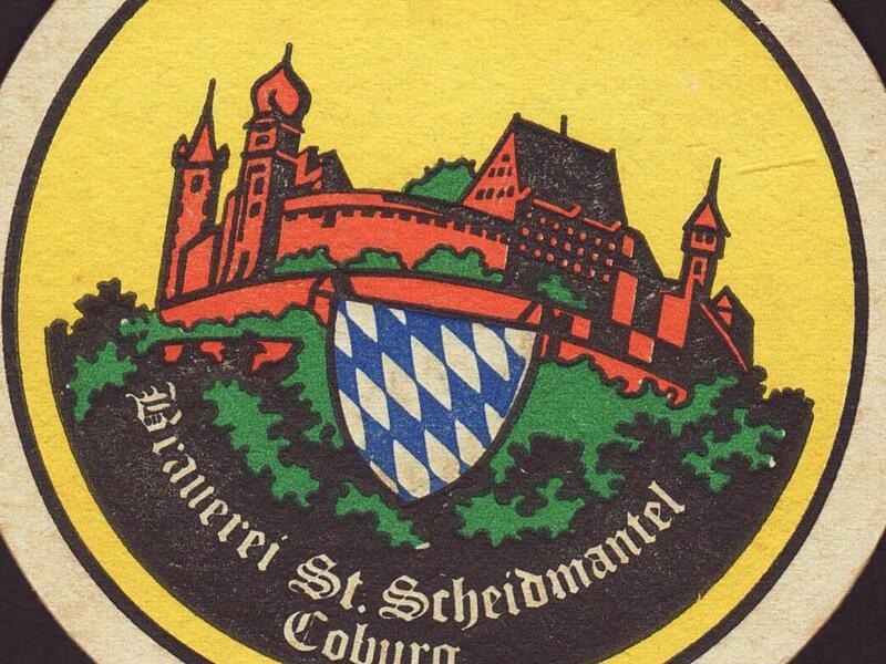Das waren noch Zeiten! Als in Coburg Scheidmantel-Bier gebraut wurde... Hier das Logo der damaligen Brauerei.