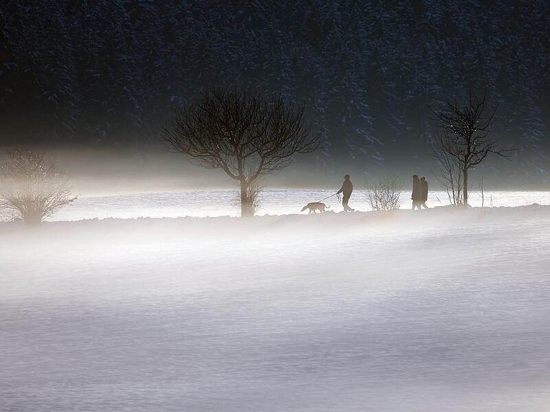 Abendliche Winterlandschaft