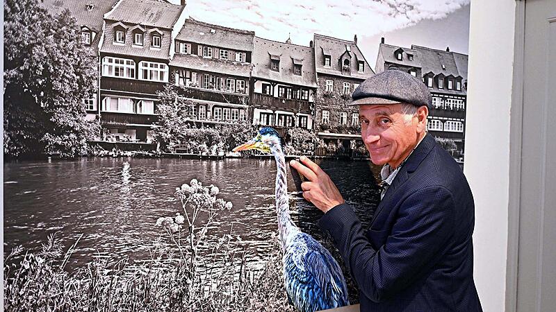 Uwe Gaasch stellt seine Werke in der Villa Dessauer in Bamberg aus