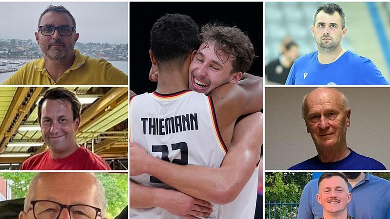 Wie ordnen Vereinsverantwortliche aus der Region den WM-Triumph von Franz Wagner, Johannes Thiemann & Co. ein? Von links oben: Harald Mantel (Maintal Baskets), Sebastian Schubert (TSV Staffelstein), Klaus Linsner (TTL Bamberg), Patrick Seidel (BBC...