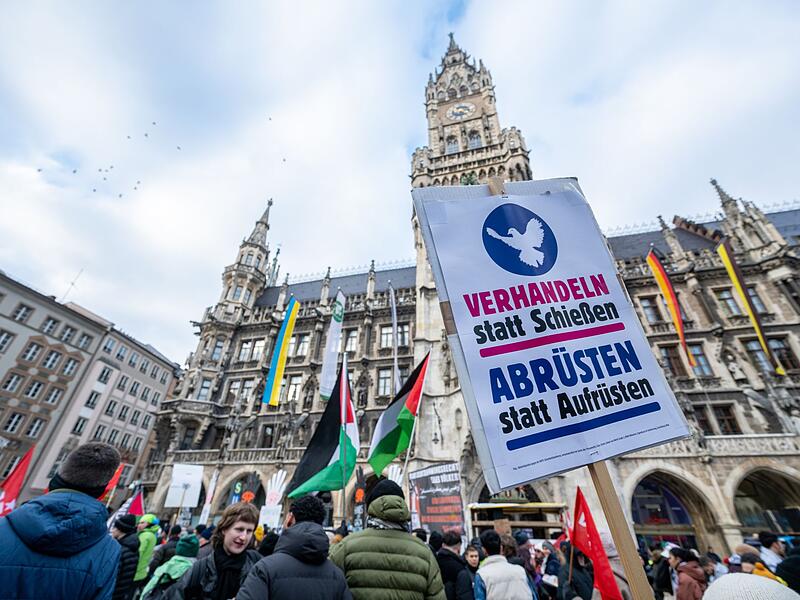 Demonstration bei M&uuml;nchner Sicherheitskonferenz