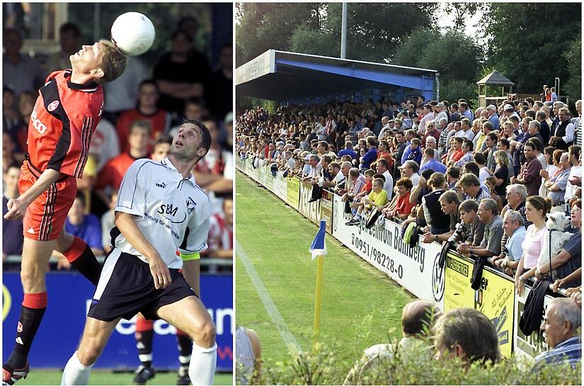 Volle H&uuml;tte in Stegaurach: Ein ausverkauftes Stadion wie im August 2000 beim Bayernliga-Spiel gegen die zweite Mannschaft des 1. FC N&uuml;rnberg geh&ouml;rt aber l&auml;ngst der Vergangenheit an.