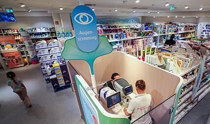 Augenscreening bei dm Augenscreening bei dm