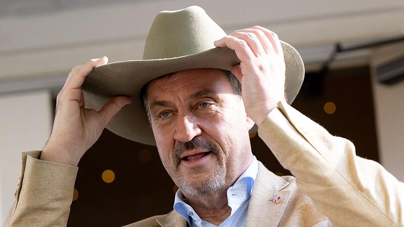 Bayerns Ministerpr&auml;sident S&ouml;der in den USA