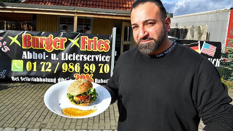 In der Pointstra&szlig;e in Strullendorf hat Iehsa Mohamed am 15. November 2023 seinen neuen Burger-Imbiss er&ouml;ffnet.