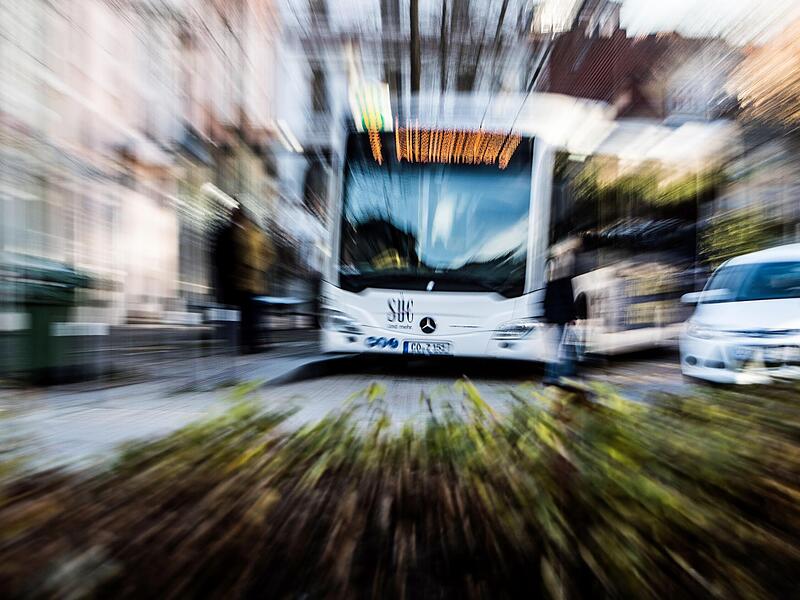 Zentraler  Faktor des &Ouml;PNV-Netzes in Coburg: die S&Uuml;C-Busse.