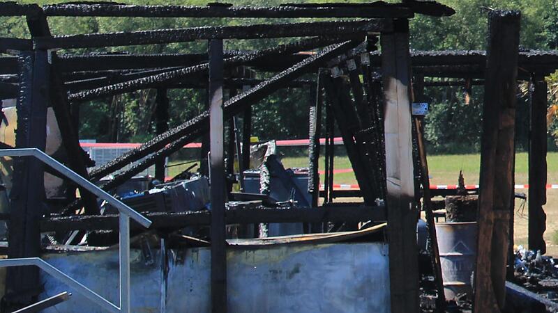 Das Lokal ist ausgebrannt.