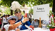 Gelegenheiten f&uuml;r ein Erinnerungsfoto mit den historischen Pers&ouml;nlichkeiten gibt es an Rakoczy viele. Wer wissen will wann und wo, erf&auml;hrt das  im Rakoczy -ABC unter V wie Vorstellung der Historischen.