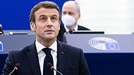 Emmanuel Macron liebt den großen Auftritt.   Vor Unternehmern sprach er sich für Atomkraft aus. Bis Ende 2021 wollte  er das konkretisieren.