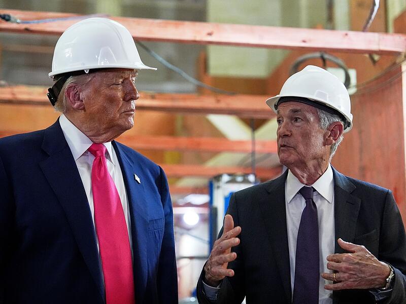 US-Pr&auml;sident Trump besucht Federal Reserve