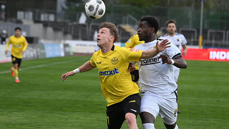 Sport Fu&szlig;ball Saison 2025 / 2026 Regionalliga Bayern 29. Spieltag  Freitag 17.04.2026  Spielort Bayreuth Hans-Walter-Wild-Stadion Spielbeginn 19.00 h SpVgg  Bayreuth gegen DJK Vilzing  Halbzeitergebnis Max Fesser Alexis Fambo