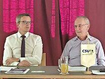 André Kiesel (l.) und Ulrich Kutz im Gespräch.