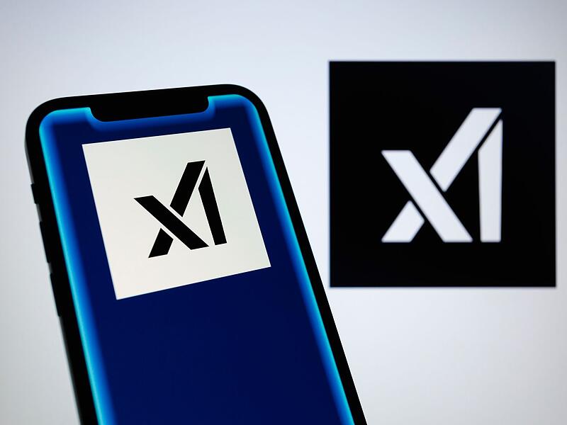 Logos von KI-Firma xAI Logos von KI-Firma xAI