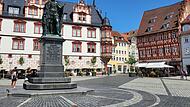 Marktplatz Coburg: Brunnen bleibt trocken