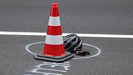Die Radfahrerin war beim Überqueren der Bundesstraße von einem Pkw erfasst worden, sie starb noch an der Unfallstelle.