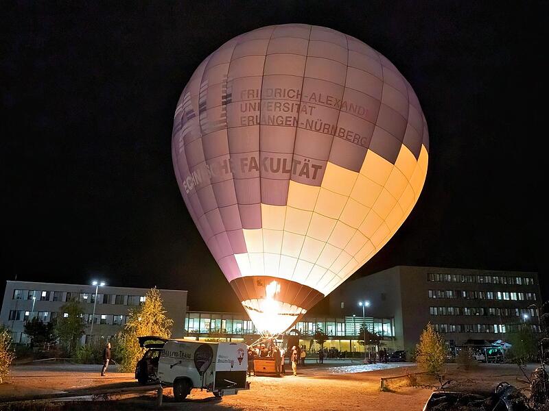 Ein echter Hingucker: der Heißluftballon der FAU Ein echter Hingucker: der Heißluftballon der FAU