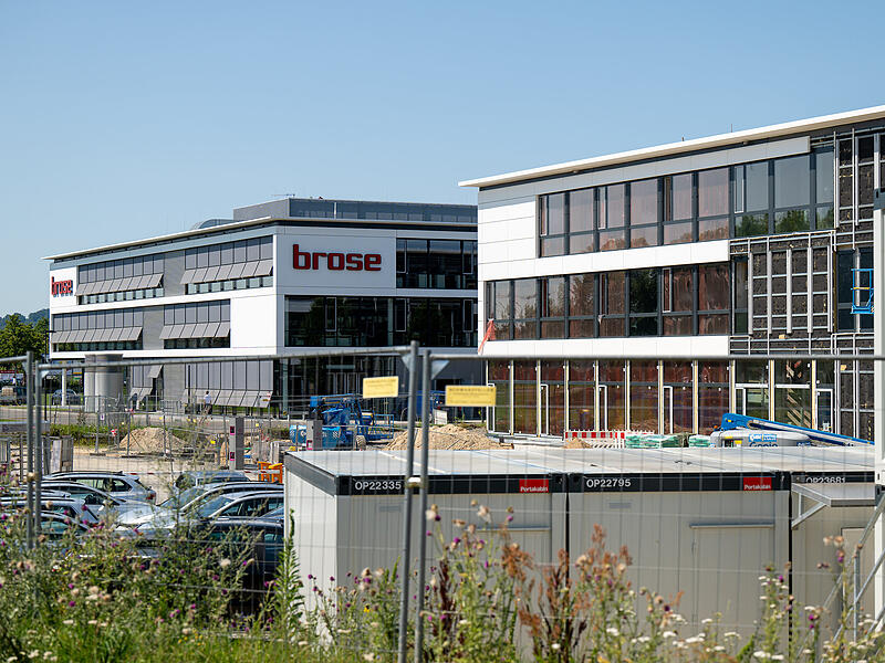 Arbeiten für die Erweiterung des Brose-Zentrums am Berliner Ring in Bamberg Arbeiten für die Erweiterung des Brose-Zentrums am Berliner Ring in Bamberg