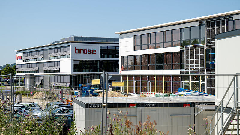 Arbeiten f&uuml;r die Erweiterung des Brose-Zentrums am Berliner Ring in Bamberg