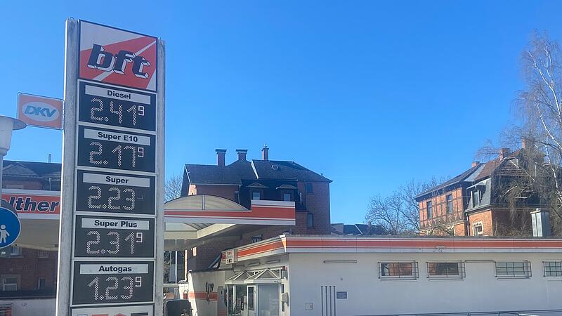 Hohe Benzinpreise an Tankstellen