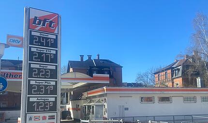 Hohe Benzinpreise an Tankstellen