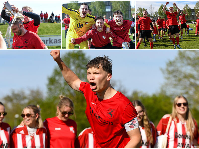 Ein historischer Erfolg: Nach 30 Jahren ist dem TV Ha&szlig;furt die R&uuml;ckkehr in die Bezirksliga gelungen.