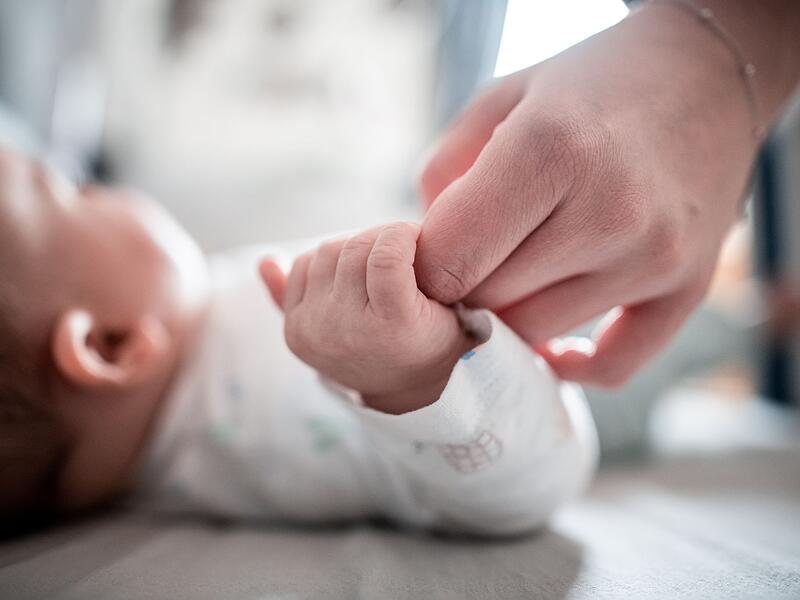 Baby und Mutter