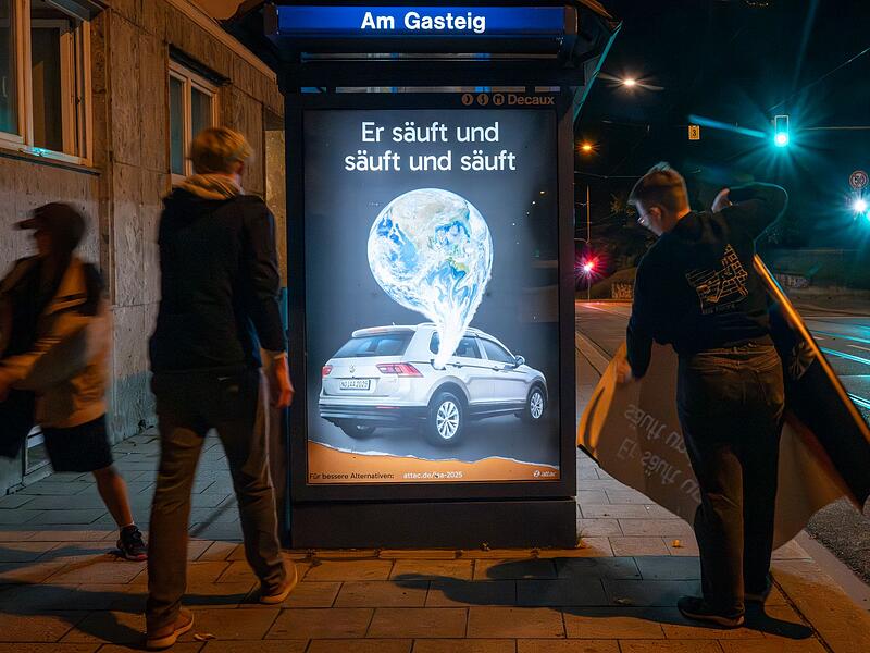Protestaktion von Attac zur IAA