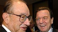 Alan Greenspan mit Gerhard Schröder Alan Greenspan mit Gerhard Schröder
