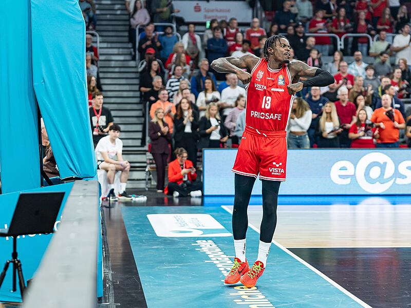 BMA365 Bamberg Baskets - Syntainics MBC Als einer der wenigen Bamberger bot Trevon Scott am Samstag gegen Weißenfels eine stabile Leistung.