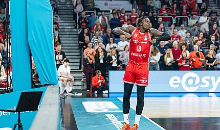 Als einer der wenigen Bamberger bot Trevon Scott am Samstag gegen Wei&szlig;enfels eine stabile Leistung.