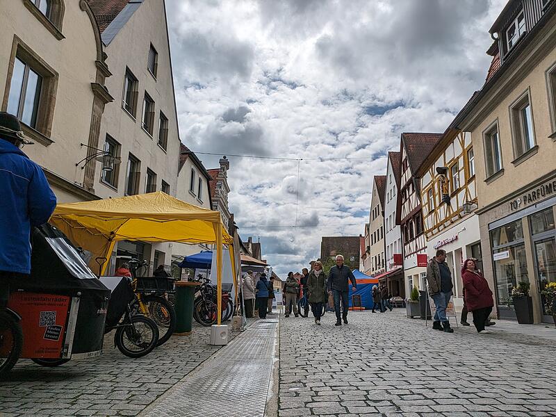 Trotz Regenwetter kamen einige in die Innenstadt, um sich die Stände anlässlich des Earth Day anzuschauen und sich zu informieren.Earth Day Forchheim Der Earth Day letztes Jahr war trotz Regenwetter ein Erfolg - auch dieses Jahr ist viel geboten.