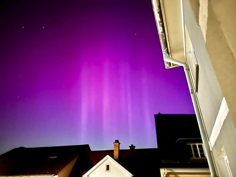 Polarlichter über Kronach 2024Polarlichter über Kronach