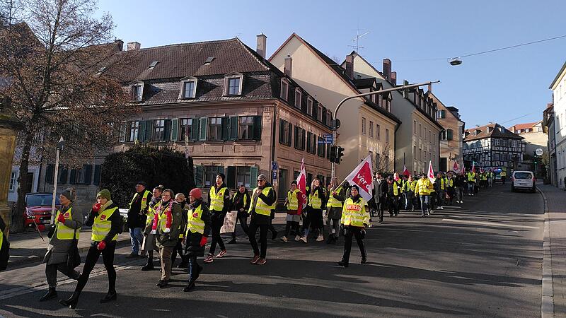 Warnstreik Verdi Bamberg Klinikum Demo